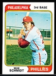 1974 Topps Baseball- #283 Mike Schmidt, Phillies