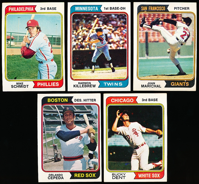 1974 Topps Bb- 5 Diff