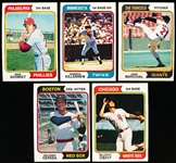 1974 Topps Bb- 5 Diff