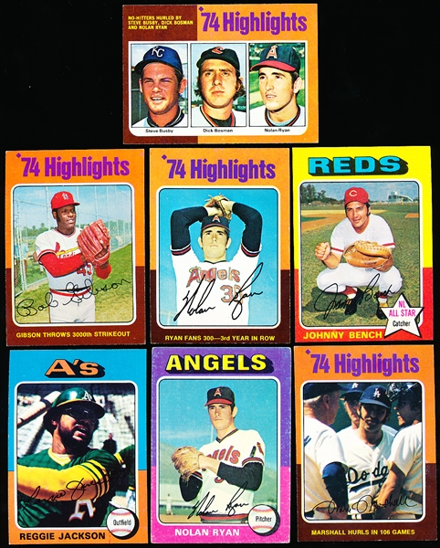 1975 Topps Bb- 7 Diff