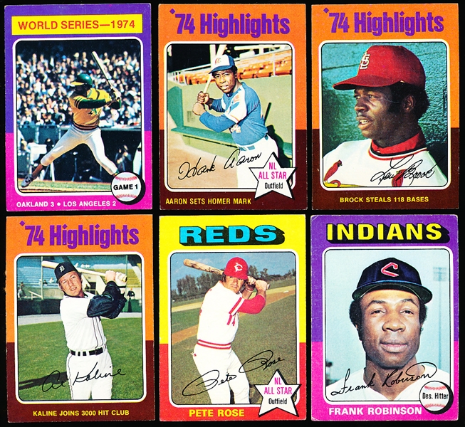 1975 Topps Bb- 25 Cards