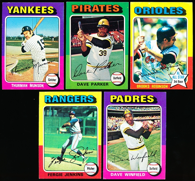 1975 Topps Bb- 5 Diff