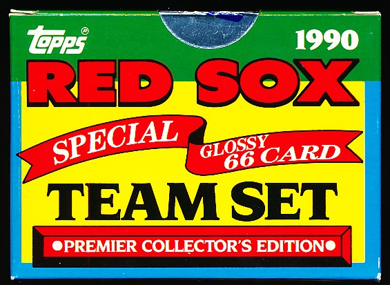 1990 Topps Baseball- TV Glossy Factory 66 Card Boxed Team Set- Boston Red Sox