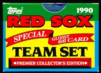 1990 Topps Baseball- TV Glossy Factory 66 Card Boxed Team Set- Boston Red Sox