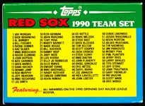 1990 Topps Baseball- TV Glossy Factory 66 Card Boxed Team Set- Boston Red Sox