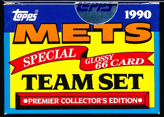 1990 Topps Baseball- TV Glossy Factory 66 Card Boxed Team Set- New York Mets