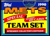 1990 Topps Baseball- TV Glossy Factory 66 Card Boxed Team Set- New York Mets