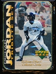 1995 Upper Deck- Michael Jordan- 5 Card Metal Tribute- Factory Tin Set