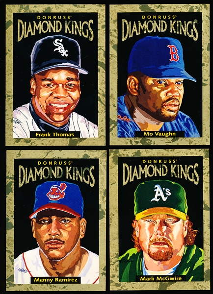 1996 Donruss Bb- Diamond Kings- 4 Diff- each # of 10,000