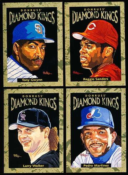 1996 Donruss Bb- Diamond Kings- 4 Diff- each # of 10,000