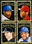 1996 Donruss Bb- Diamond Kings- 4 Diff- each # of 10,000