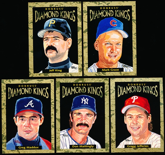 1996 Donruss Bb- Diamond Kings- 5 Diff- NrMt-Mt- each # of 10,000