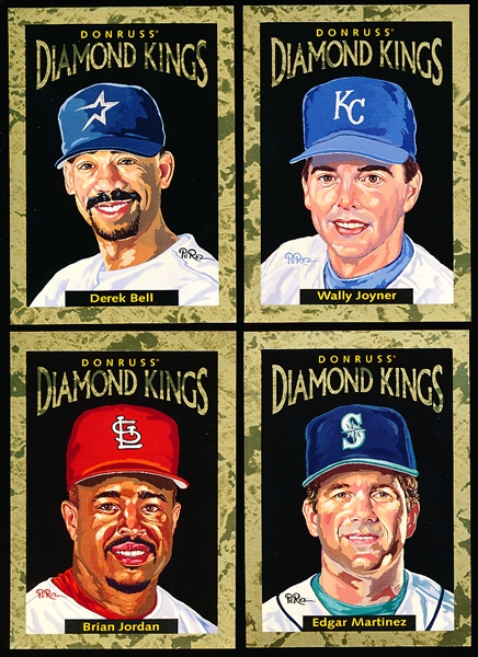 1996 Donruss Bb- Diamond Kings- 4 Diff- NrMt-Mt- each # of 10,000