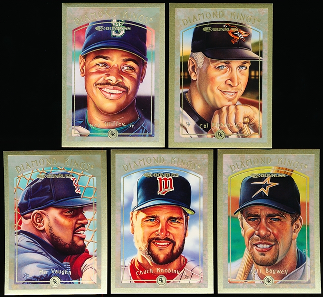 1997 Donruss Bb- Diamond Kings- 5 Diff- NrMt each # of 10,000