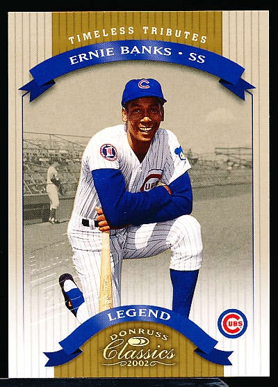 2002 Donruss Classics Bb- Timeless Tribute Chicago National- #152 Ernie Banks- #2/5