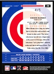 2004 Donruss Throwback Threads Baseball- #208 Ernie Banks- Signature Card #4/5
