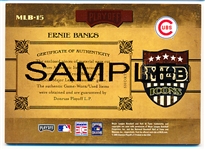 2005 Playoff Prime Cuts Baseball- MLB Icons- #MLB 15 Ernie Banks “Sample” Card