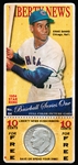 20?? Old Liberty Baseball- Collector Issue-Baseball Series One- #64 Ernie Banks- with 1954 Roosevelt Dime