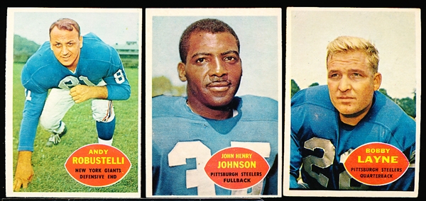 1960 Topps Fb- 3 Diff