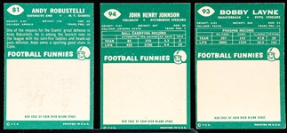 1960 Topps Fb- 3 Diff