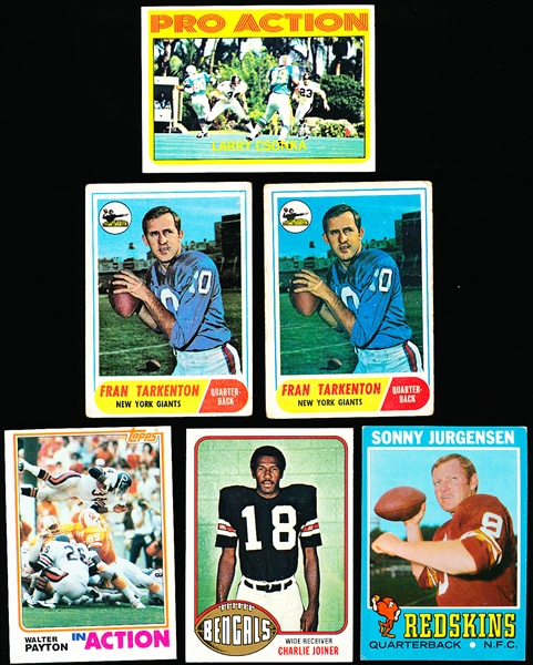 Six Football Cards