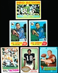 Six Football Cards