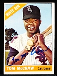 Auto’d 1966 Topps Bsbl. #141 Tom McCraw, White Sox