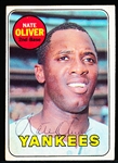 Auto’d 1969 Topps Bsbl. #354 Nate Oliver, Yankees