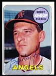 Auto’d 1969 Topps Bsbl. #445 Bobby Knoop, Angels