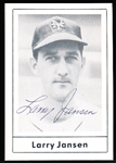 Auto’d 1978 Grand Slam Bsbl. #116 Larry Jansen, Giants