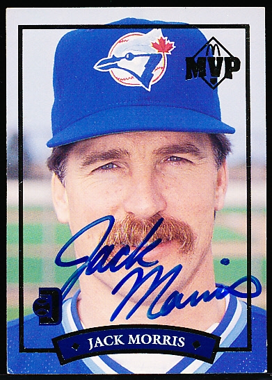 Auto’d 1992 Donruss McDonald’s “Gold MVP” #4 Jack Morris, Blue Jays