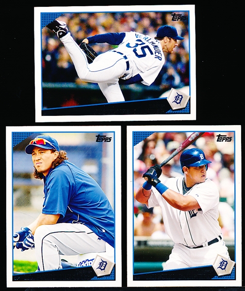 2009 Topps Bsbl. Detroit Tigers Retail Team Set of 15 Cards