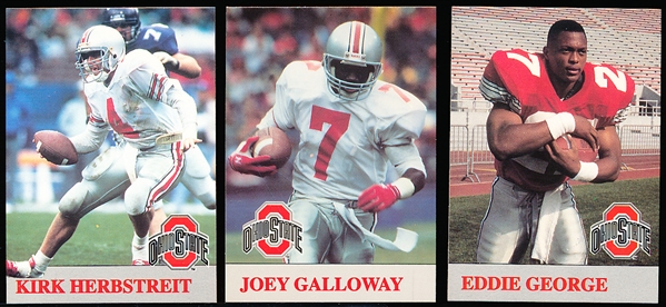 1992 Ohio State College Ftbl. Complete Set of 59 Cards