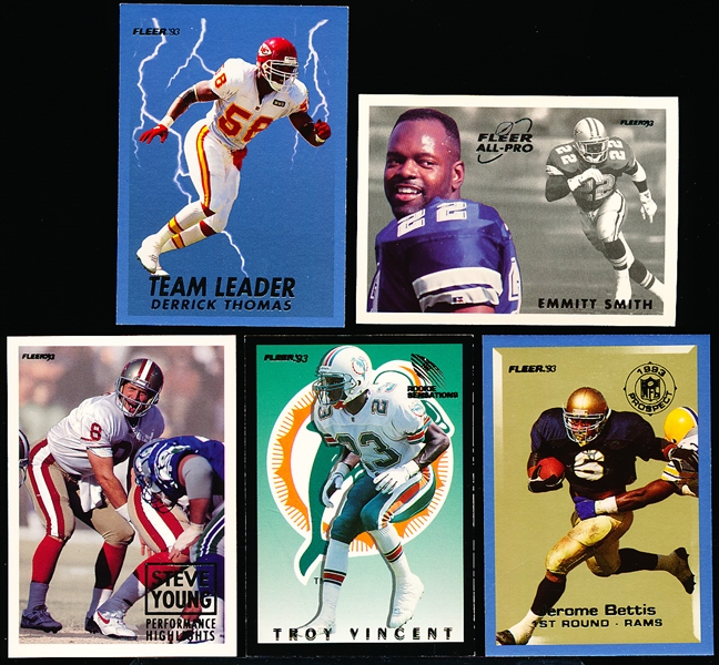 1993 Fleer Ftbl.- 64 Diff. Inserts