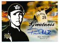 2006 UD Future Stars Bb- “Clear Path to Greatness Signatures”- #132 Paul Maholm, Pirates