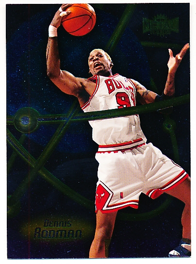 1998-99 Metal Universe Bskbl. “Big Ups” #8 Dennis Rodman, Bulls