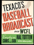 1935 Cubs/White Sox Baseball Schedule