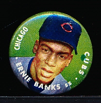 1956 Topps Baseball Pin- Ernie Banks, Cubs