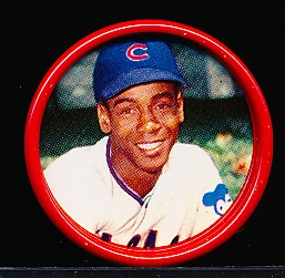 1963 Salada Bb Metal Coin- #17 Ernie Banks, Cubs