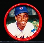 1963 Salada Bb Metal Coin- #17 Ernie Banks, Cubs