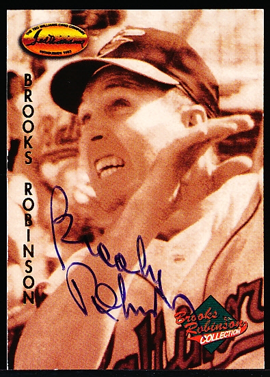 Autographed 1993 Ted Williams Baseball “Brooks Robinson Collection” #BR3 ’66 Series
