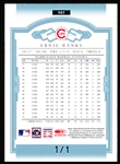 2004 Donruss Tributes Bb- “Timeless Tributes Platinum”- 1/1- #167 Ernie Banks, Cubs