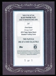 2012 Topps Gypsy Queen Bb- “Framed Mini Black Printing Plate”- #347 Ernie Banks, Cubs- 1 of 1