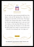 2014 Panini HOF 75th Year Anniversary Bb- “Diamond Chip”- #82 Ernie Banks, Cubs- One of One