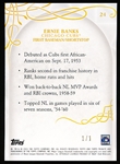 2015 Topps Tribute Bb- “Printing Plate”- #24 Ernie Banks, Cubs- 1/1