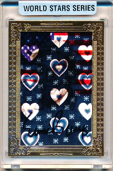 2015 Brothers Inc. World Stars Charity Products- “Autorait Flag Background Variation”- Ernie Banks- 1/1