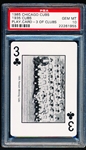 1985 Brickhouse Playing Card- Three of Clubs- 1935 Chicago Cubs Team Card- PSA Gem Mint 10