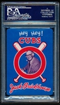 1985 Brickhouse Playing Card- Three of Clubs- 1935 Chicago Cubs Team Card- PSA Gem Mint 10