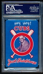 1985 Brickhouse Chicago Cubs Playing Card- Five of Spades- 1984 Eastern Division Champs- PSA Gem Mint 10