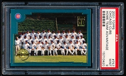 2001 Topps Home Team Advantage Bb- #757 Chicago Cubs Team Card- PSA Mint 9 